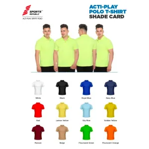 Sports Republic Acti Play Polo T-Shirt (14 colors) Polyester 160gsm