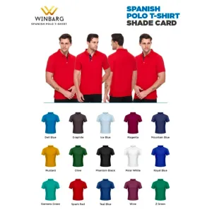 Winbarg Spanish Polo T-Shirt (15 colors) Cool filament Polyster 180gsm