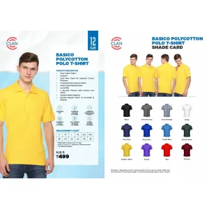 Clan Basico Polo T-Shirt (12 colors) Poly Cotton 210gsm