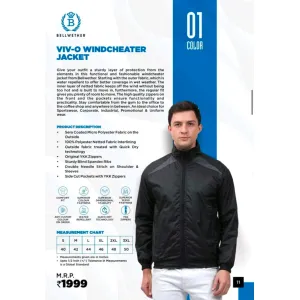 BELLWETHER VIV-O WINDCHEATER JACKET (2 colors) Cera coated Polyster & inside netted 