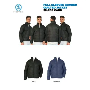 BELLWETHER Full Sleeves Bomber Quilted Jacket (2 colors)