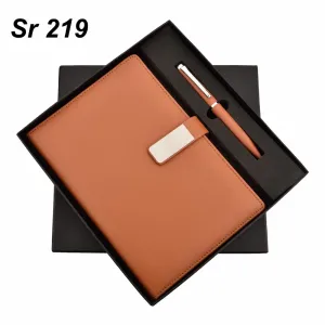 Sr 219: Diary Pen Set Tan




