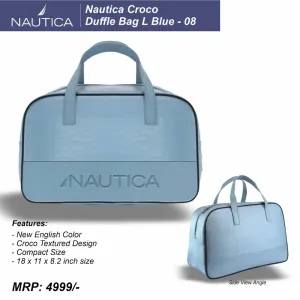 NAUTICA Croco Duffel Bag (5 colors)