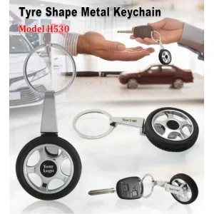 Tyre Shape Metal Keychain H530