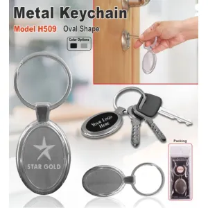 Metal Ovel Keychain H509