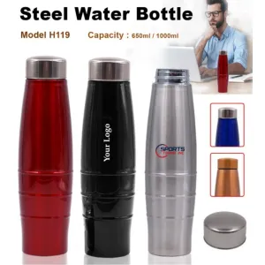 H119 Steel Water Bottle 650ml (4 colors)