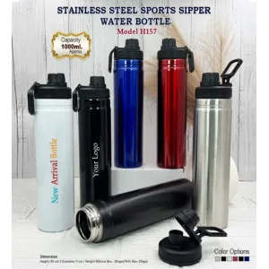 H157 - 1000ml Steel Bottle (6 colors)
