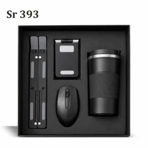 Sr 393:
Laptop Stand, Mobile Stand, Wireless Mouse & Flask