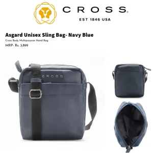 CROSS ASGARD UNISEX SLING BAG - NAVY BLUE
