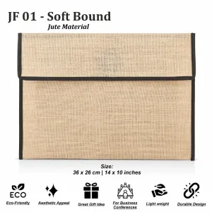 JF 01: Soft Bound Jute Folder

