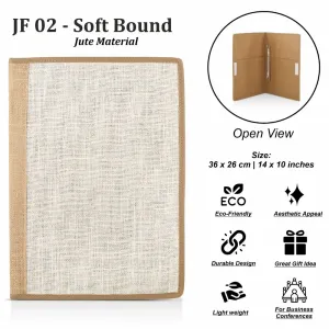 JF 02: Soft Bound Jute Folder

