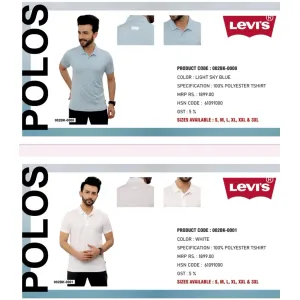 Levi's Dryfit Polo T-shirt (3 colors) Polyster