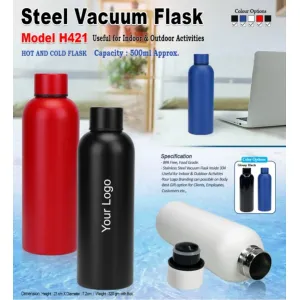 500ml Steel Vacuum Flask - H421
