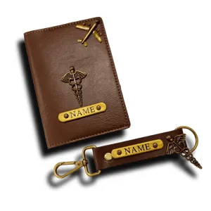 2 pcs. Combo : Passport Cover + Keychain (multi colors)