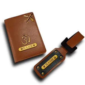 2 pcs. Combo : Passport Cover + Luggage tag
(multi colors)