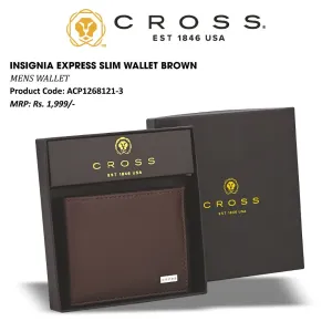 CROSS INSIGNIA EXPRESS WALLET - BROWN