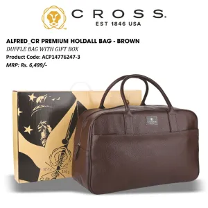 CROSS ALFRED CR PREMIUM HOLDALL BAG - BROWN 