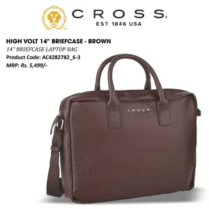 CROSS HIGH VOLT 14" LAPTOP BAG - BROWN
