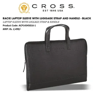 CROSS RACIE LAPTOP SLEEVE - BLACK