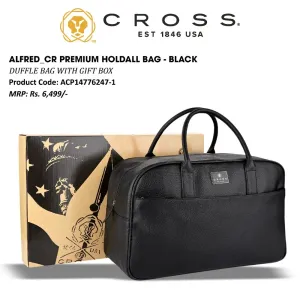 CROSS ALFRED CR PREMIUM HOLDALL BAG - BLACK