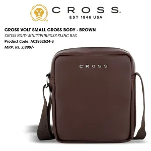 CROSS VOLT UNISEX SLING BAG - BROWN