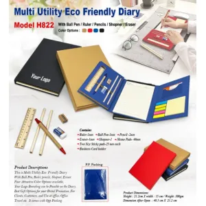 H822 Mutli Utility Eco Diary