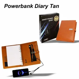 DPB 09: 5000 mAh Powerbank Diary Tan

