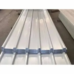 0.45mm Off White AMNS Roofing Metal Sheet 1 feet