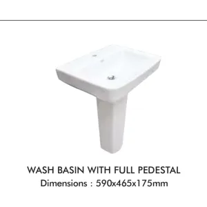 Johnson Wash Basin with full Pedestal