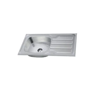 Johnson Ruby SS204 Kitchen Sink (37"x18") with Waste Coupling