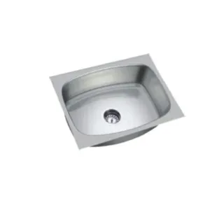 Johnson Ruby SS204 Kitchen Sink (24"x18") with Waste Coupling
