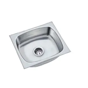 Johnson Ruby SS204 Kitchen Sink (21" x18") with Waste Coupling