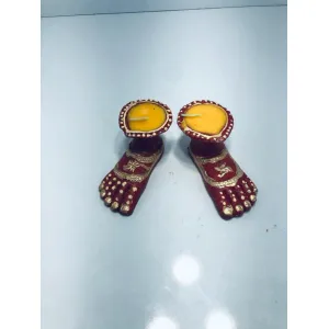 Laxmi Charan Set Wax Diya