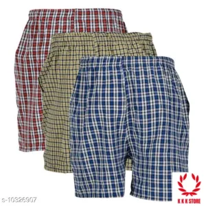 Men's Cotton boxer pack of 3
Fabric, paint, short, haf paint