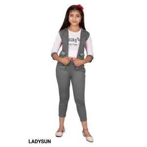 Girls Three Piece Jumpsuit Dress