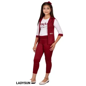 Girls Three Piece Jumpsuit Dress