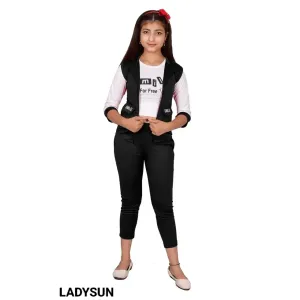 Girls Three Piece Jumpsuit Dress