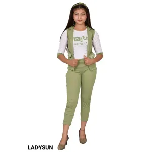 Girls Three Piece Jumpsuit Dress