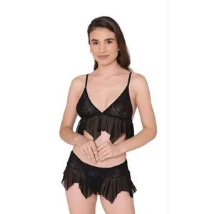 Bridal bra & panty Floral Net set