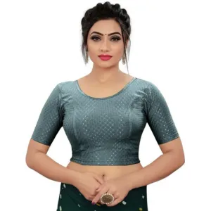 Women Round Neck Half Sleeve Blouse