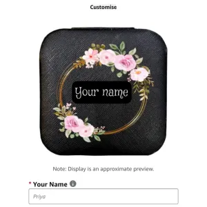 LAVA PERSONALISED CUSTOM JEWELRY BOX