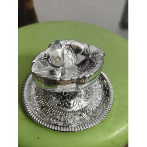 Golden silver water diya (2p)