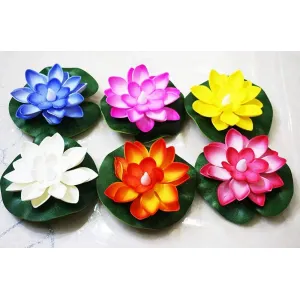 3015 (6 pcs) Smokeless Lotus Flowers Sensor Led Candles


