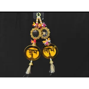 RL-28 Shubh Labh Door Hanging Jhoomar (2 Pcs Set), Elegantly Handcrafted /Good Luck ,Decor