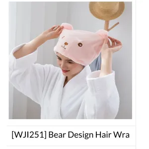 Bear shape hair wrap 