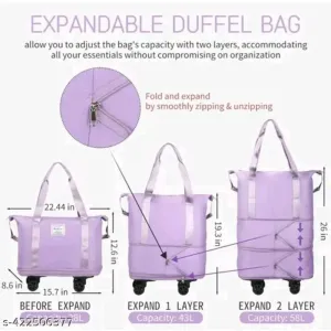 Folding wheel bag 