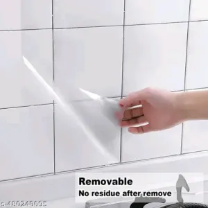 10327 Kitchen Anti-Oil & High-Temperature Resistance Transparent Tile Sticker, Kitchen Bac