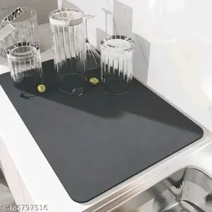 Kitchen dish drying mat