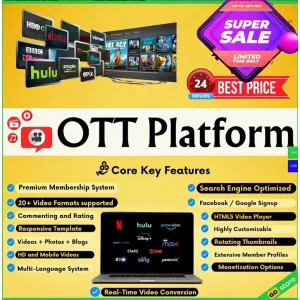 💵 $1500 - $1600 ✅ OTT platform