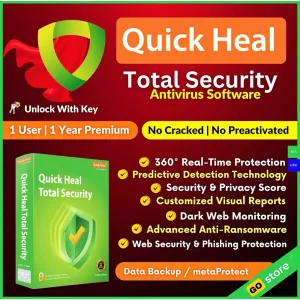 $25 - $28 ✅ Quick Heal Total Security – 1 Year Premium

